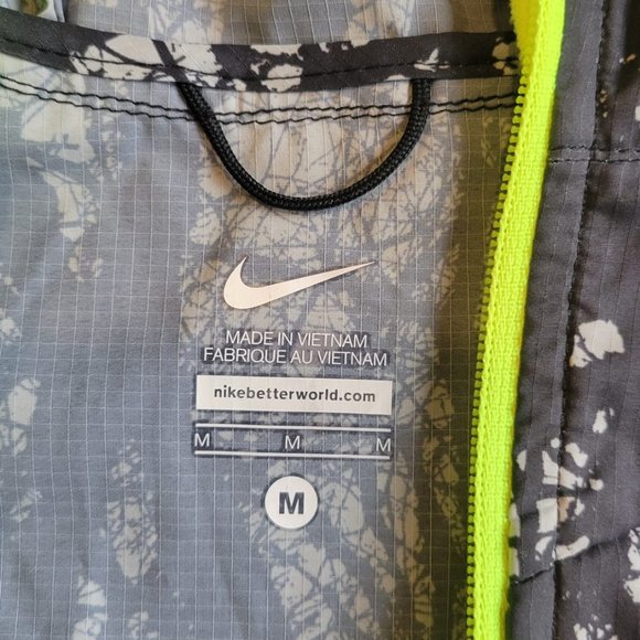 Nike Windbreaker Tree Branch Pattern Full Zip Jacket - Picture 3 of 10